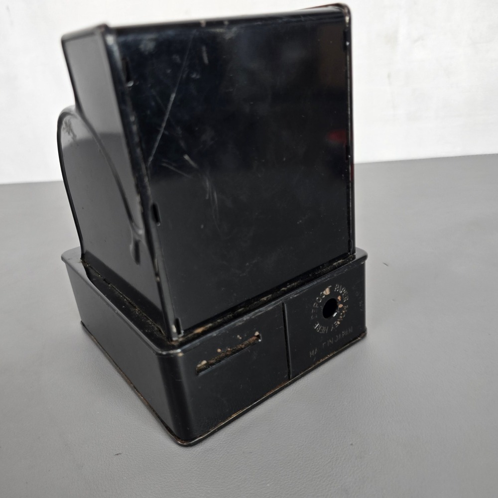 Vintage Uncle Sams 3 Coin Register Bank Black Tin Mechanical Toy Made in Japan - Picture 4 of 16